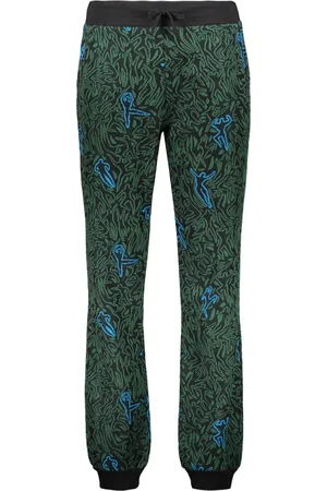 M Missoni Bukser, Herre, Grøn, L, Bomuld, Jacquard Strikbukser med Lommer