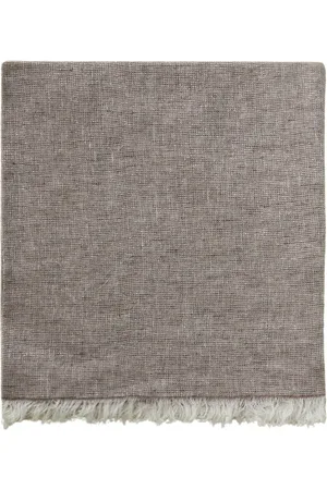 PESERICO SIGN Tilbehør, Dame, Brun, ONE SIZE, Linned, Linned og Lurex jacquard cape
