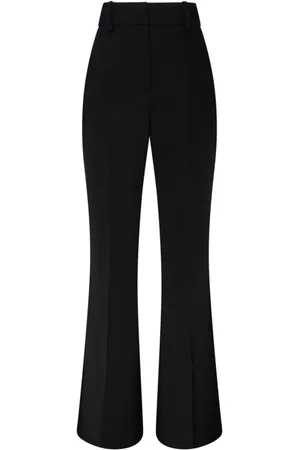 Balmain Bukser, Dame, Sort, XS, Uld, Sorte Uldfløjlsbukser