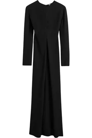 Totême Kjole, Dame, Sort, M, Tyl, Slouch Waist Maxi Kjole