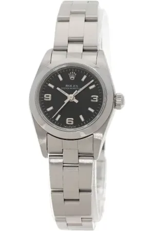 Rolex Pre-owned, Dame, Sort, ONE SIZE, Pre-owned Rustfrit stal watches
