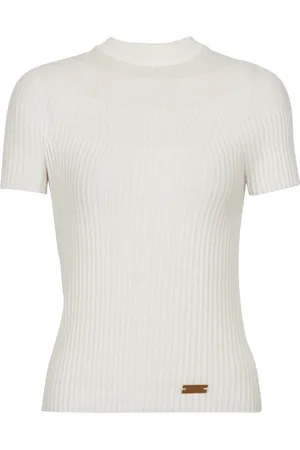 Balmain Strik, Dame, , M, Uld, Ribstrikket Top