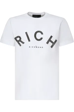 John Richmond Top, Herre, Hvid, XL, Hvide Crewneck T-shirts og Polos