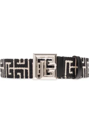 Balmain Tilbehør, Herre, Sort, 85 CM, Bælte med logo