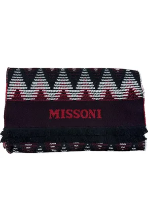 Missoni Tilbehør, Dame, Flerfarvet, ONE SIZE, Uld, Mønstret Tørklæde