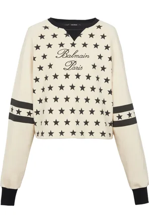 Balmain Sweathshirts & Hoodies, Dame, , M, Bomuld, Signaturstjerner sweater