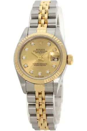 Rolex Pre-owned, Dame, Gul, ONE SIZE, Pre-owned Rustfrit stal watches