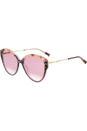 Missoni Tilbehør, Dame, Gul, 59 MM, Gyldne metal- og plastiksolbriller