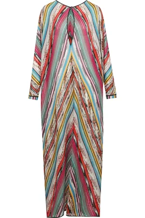 Missoni Kjole, Dame, Flerfarvet, S, Zig Zag Kaftan Kjole
