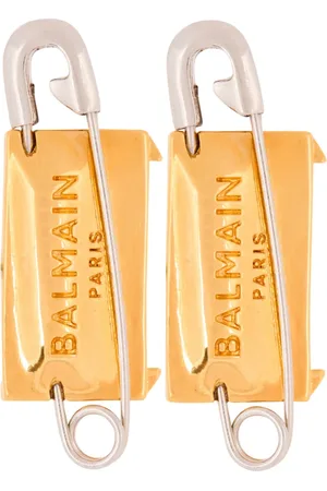 Balmain Tilbehør, Dame, Gul, ONE SIZE, Sikkerhedsnåleøreringe