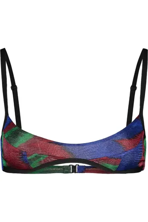 Missoni Undertøj, Dame, Flerfarvet, XS, Uld, Stilfuld Triangle Bra med Kontrastsyning