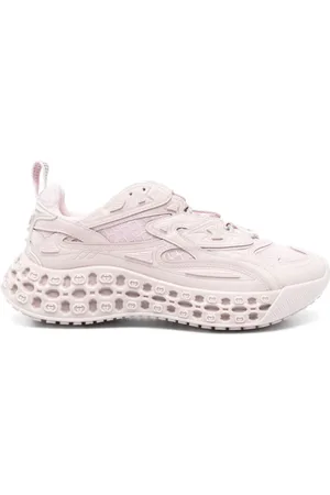 Gucci Sko, Dame, Lyserød, 36 EU, Lyserød Chunky Sole Lace-Up Sneakers