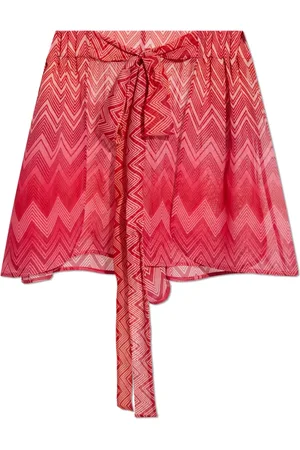 Missoni Shorts, Dame, Rød, M, Uld, Silke shorts