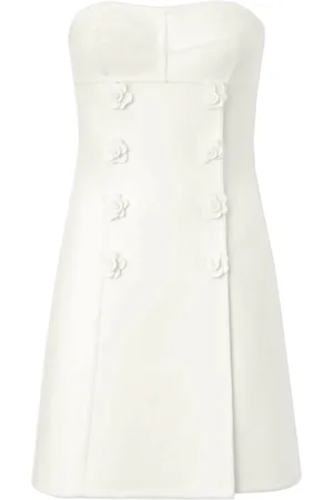 ERMANNO SCERVINO Kjole, Dame, Hvid, 2XS, Elegant Sort Kjole til Kvinder