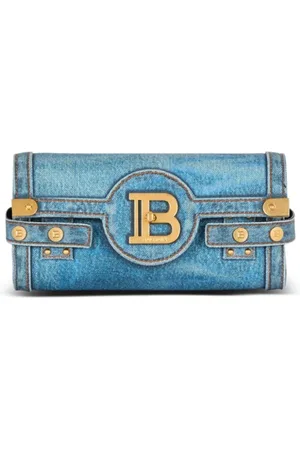 Balmain Taske, Dame, Blå, ONE SIZE, Uld, Blå Stilfulde Tasker Samling