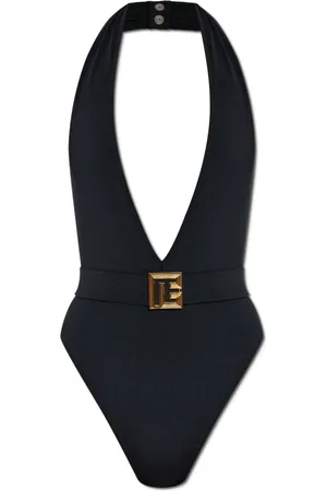Balmain Badetøj, Dame, Sort, L, Uld, Badedragt