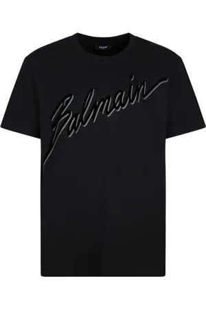 Balmain Top, Herre, Sort, M, Uld, Stilfulde T-shirts og Polos