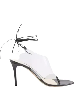 Gianvito Rossi Sko, Dame, Sort, 38 1/2 EU, Læder, Sorte Nerea Snøresandaler