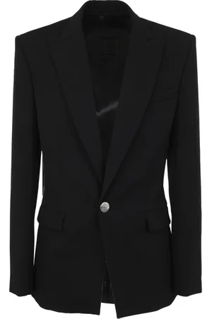 Balmain Jakke, Herre, Sort, M, Uld, Stilfuld Herreblazer