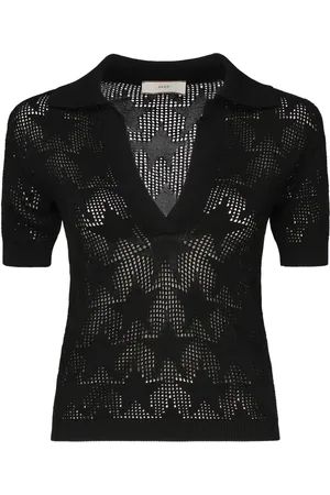 AKEP Top, Dame, Sort, L, Sorte T-shirts og Polos, Lavet i Italien