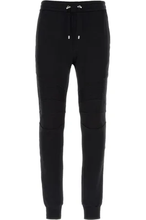 Balmain Bukser, Herre, Sort, M, Uld, Stilfulde Sweatpants
