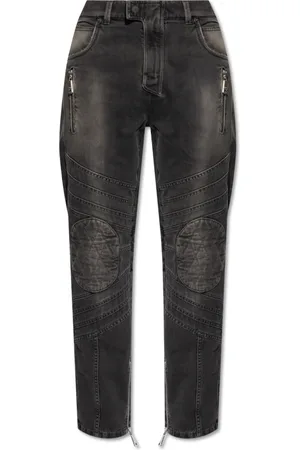 Balmain Jeans, Herre, Grå, W36, Tyl, Jeans med logo