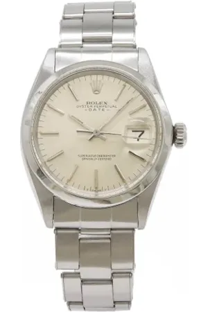 Rolex Pre-owned, Herre, Grå, ONE SIZE, Tyl, Pre-owned Rustfrit stal watches