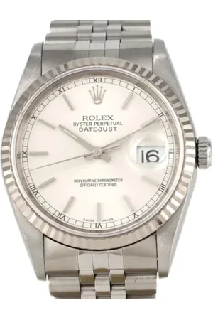 Rolex Pre-owned, Herre, Grå, ONE SIZE, Uld, Pre-owned Rustfrit stal watches