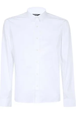 Balmain Skjorte, Herre, Hvid, S, Moderne Skjorte til Mænd