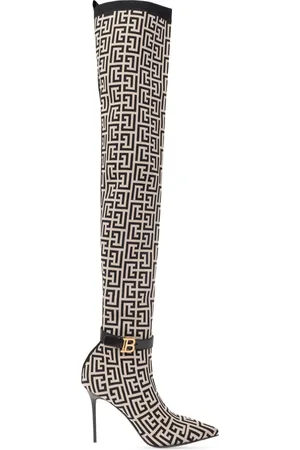 Balmain Sko, Dame, , 36 EU, Læder, Raven hælede støvler