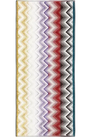 Missoni Tilbehør, Dame, Flerfarvet, ONE SIZE, Beige Rektangel Tilbehør med Færdig Kant
