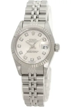 Rolex Pre-owned, Dame, Grå, ONE SIZE, Pre-owned Rustfrit stal watches