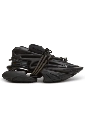 Balmain Sko, Dame, Sort, 38 EU, Læder, Læder enhjørning lav-top sneakers