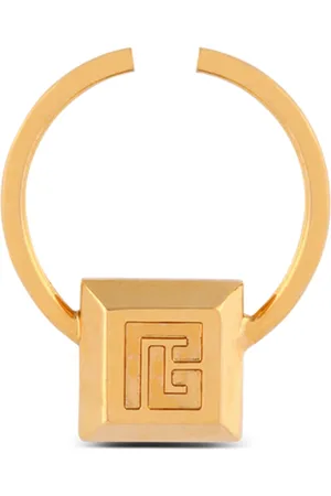 Balmain Tilbehør, Dame, Gul, ONE SIZE, Uld, Graveret messing næsesmykke