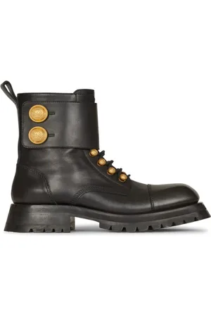 Balmain Sko, Dame, Sort, 37 EU, Uld, Ranger Army Ankelstøvler