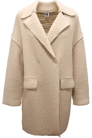 Missoni Frakke, Dame, Hvid, S, Uld, Italiensk uldfrakke lavet i Italien