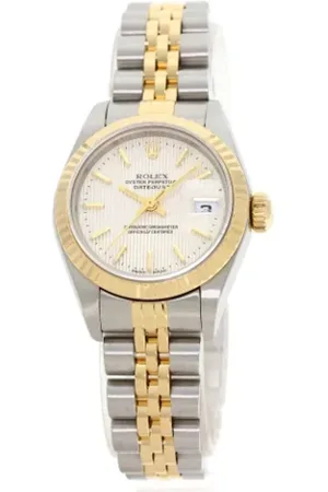 Rolex Pre-owned, Dame, Gul, ONE SIZE, Uld, Pre-owned Rustfrit stal watches