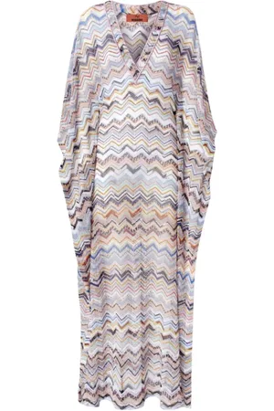 Missoni Badetøj, Dame, Flerfarvet, M, Zig Zag Strandkjole Cover Up