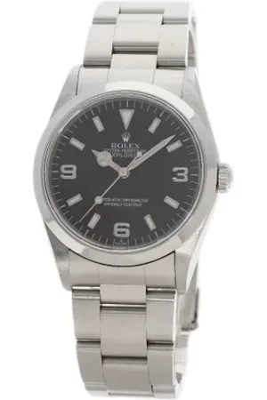 Rolex Pre-owned, Herre, Grå, ONE SIZE, Tyl, Pre-owned Rustfrit stal watches