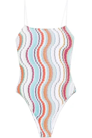Missoni Badetøj, Dame, Flerfarvet, S, Elegant lyseblå badetøj