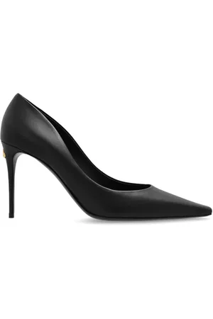 Dolce & Gabbana Sko, Dame, Sort, 36 EU, Læder, Læder hælede sko