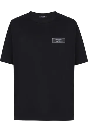 Balmain Top, Herre, Sort, L, Bomuld, Pierre Balain kortærmet T-shirt