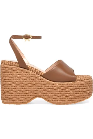 Gianvito Rossi Sko, Dame, Brun, 37 1/2 EU, Elegante Sommer Sandaler til Kvinder