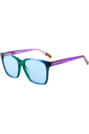 Missoni Tilbehør, Dame, Lyserød, ONE SIZE, Firkantet Frontal Acetat Solbriller Grøn Fuchsia