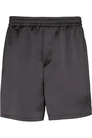 Balmain Shorts, Herre, Sort, M, Satin, PB Signature satin shorts