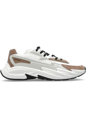 Balmain Sko, Herre, Grå, 44 EU, Læder, Løb-Ro sneakers
