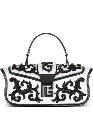 Balmain Taske, Dame, Hvid, ONE SIZE, Satin, Blaze Pouch Satin Taske