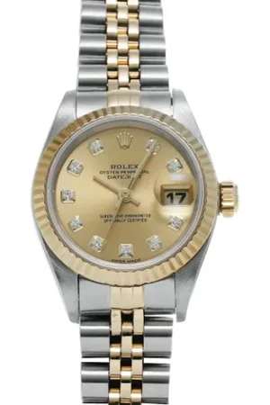 Rolex Pre-owned, Dame, Gul, ONE SIZE, Tyl, Pre-owned Rustfrit stal watches