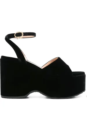Gianvito Rossi Sko, Dame, Sort, 36 1/2 EU, Læder, Elegant Sort Læder Sandaler