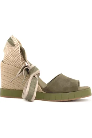 Paloma Barceló Sko, Dame, Grøn, 41 EU, Uld, Stilfulde Sandaler fra Palomitas